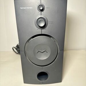 Harman Kardon Powered Subwoofer Woofer Volume Treble Control Gray Only